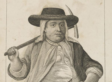 An etching of Esther Hammerton