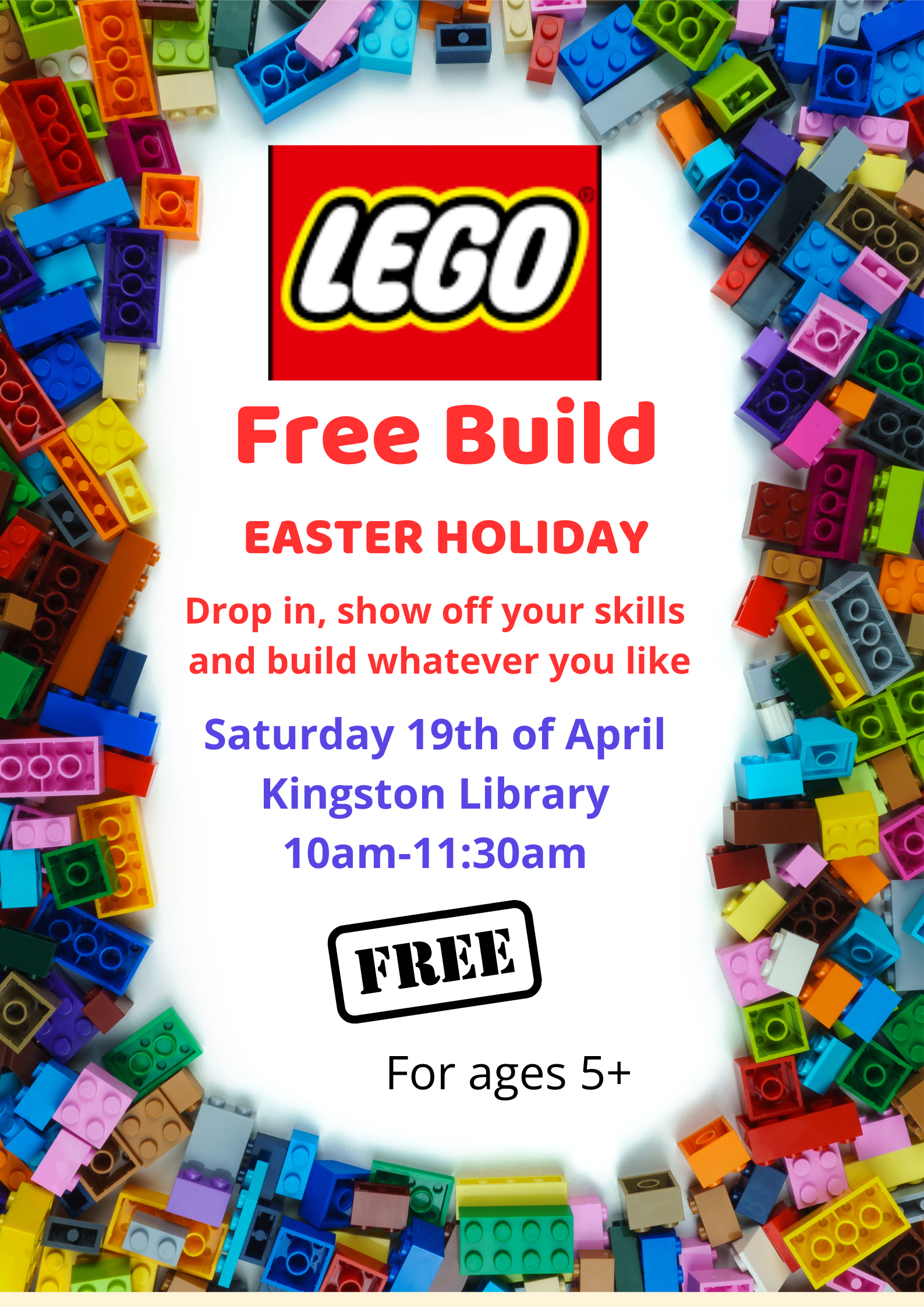 Lego Free Build at Kingston Library
