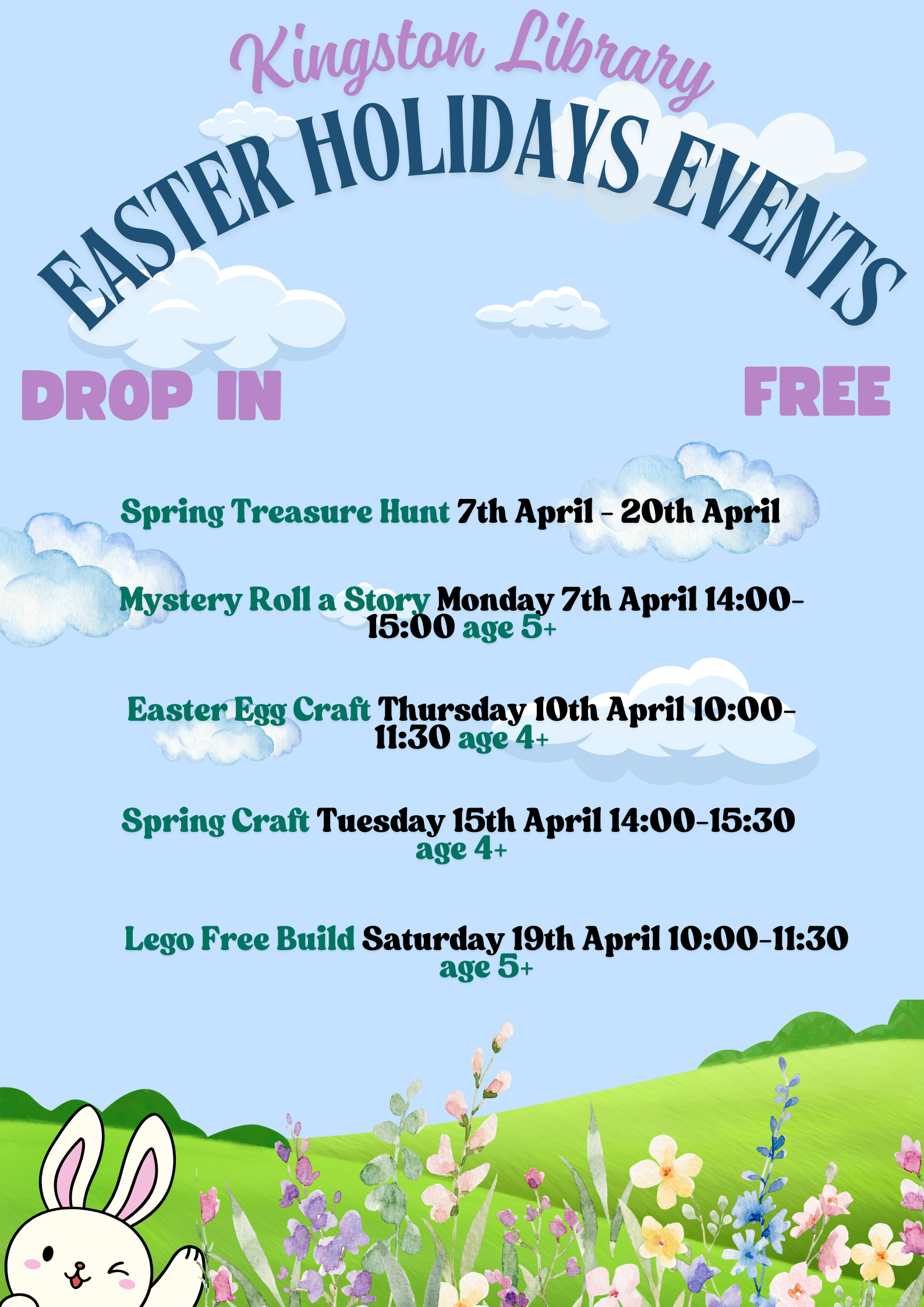 Kingston Library at easter