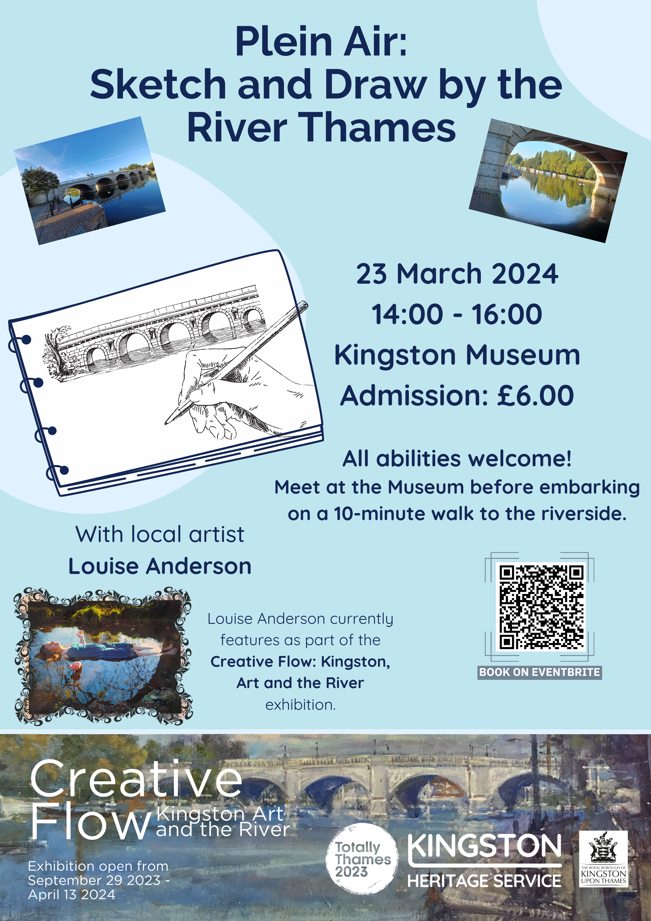 Plein Air: Sketch and Draw by the River Thames poster