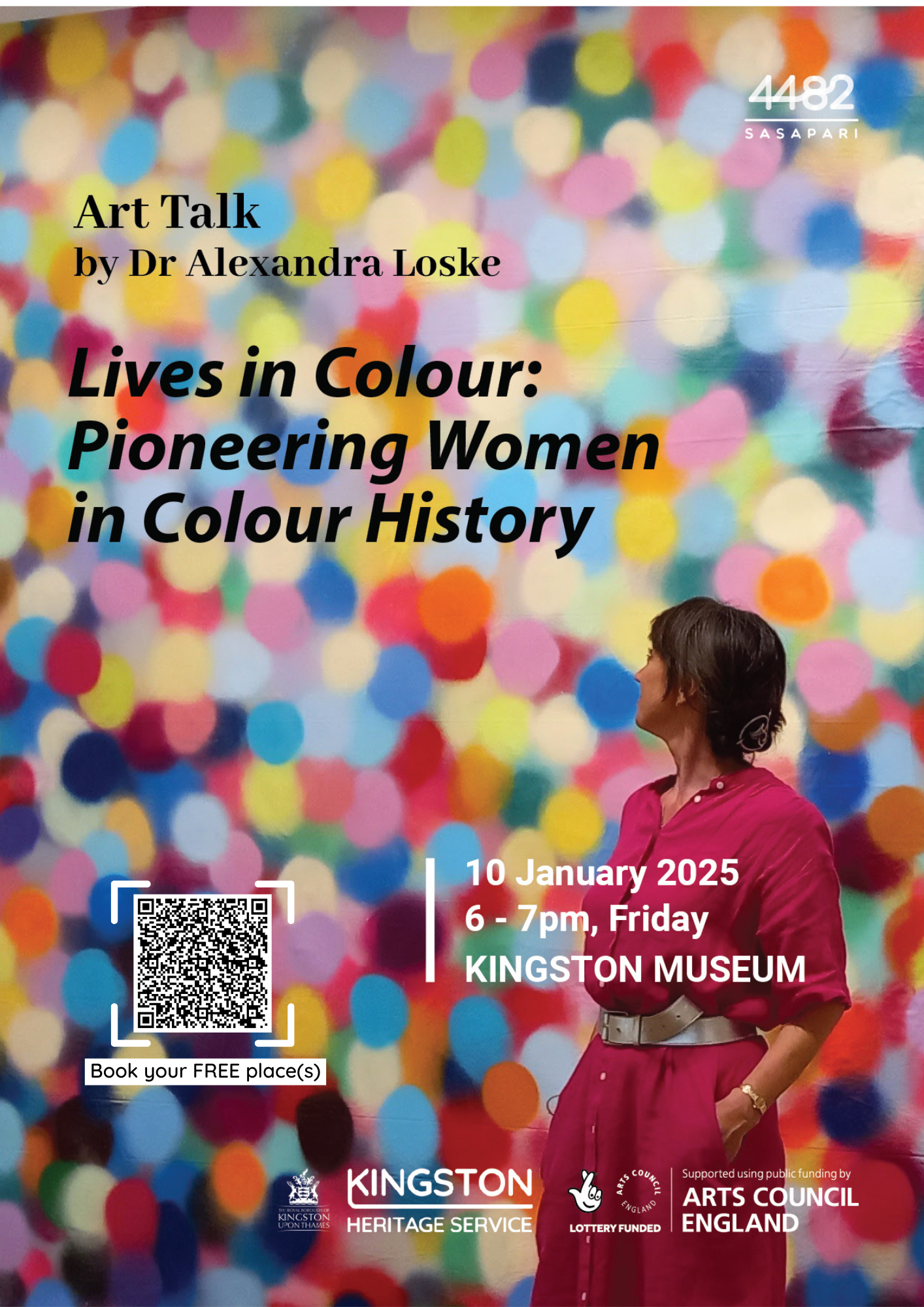 4482 event series poster - Artist talk 2 Lives in Colour