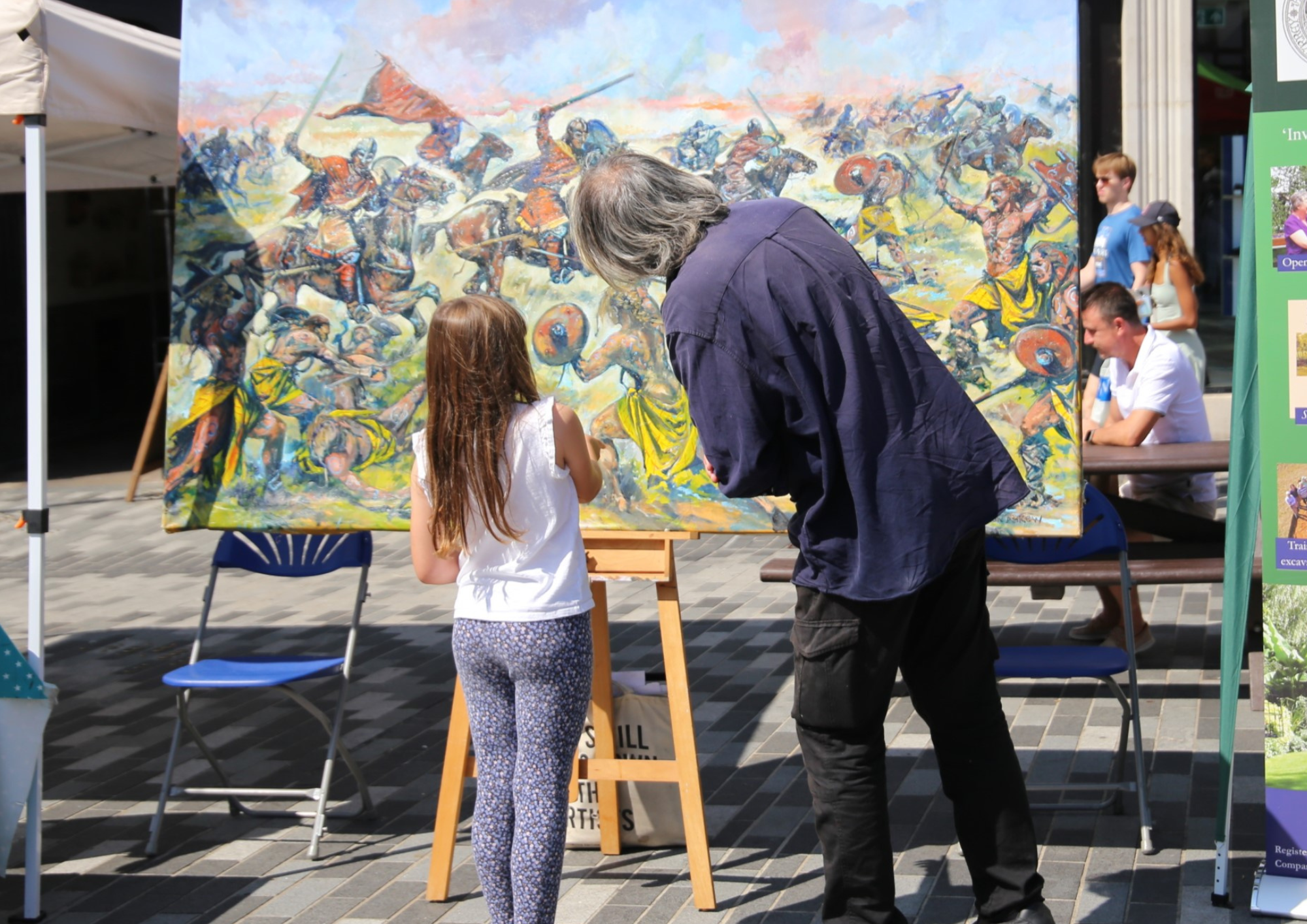 Artist at Kingston Museum's Saxon Fayre