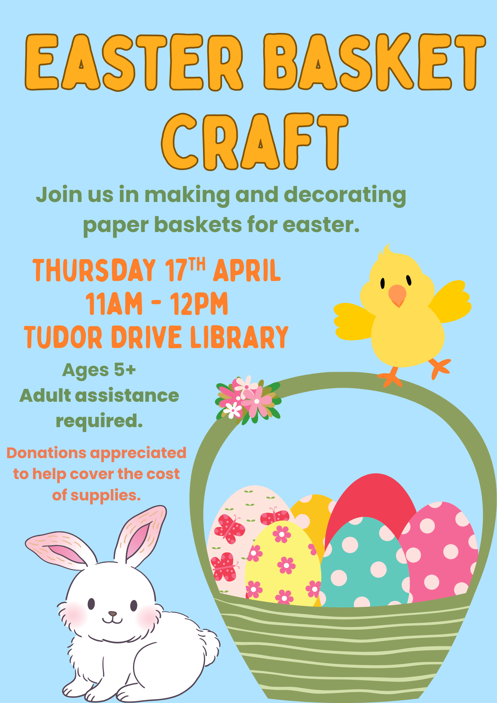Easter Basket Craft at Tudor Drive