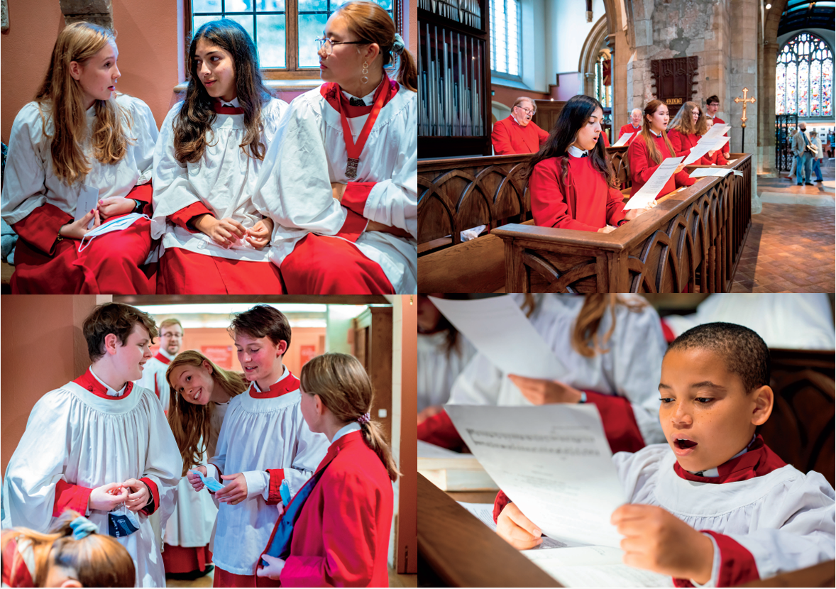 Pictures of the members of All Saint's Church Choir