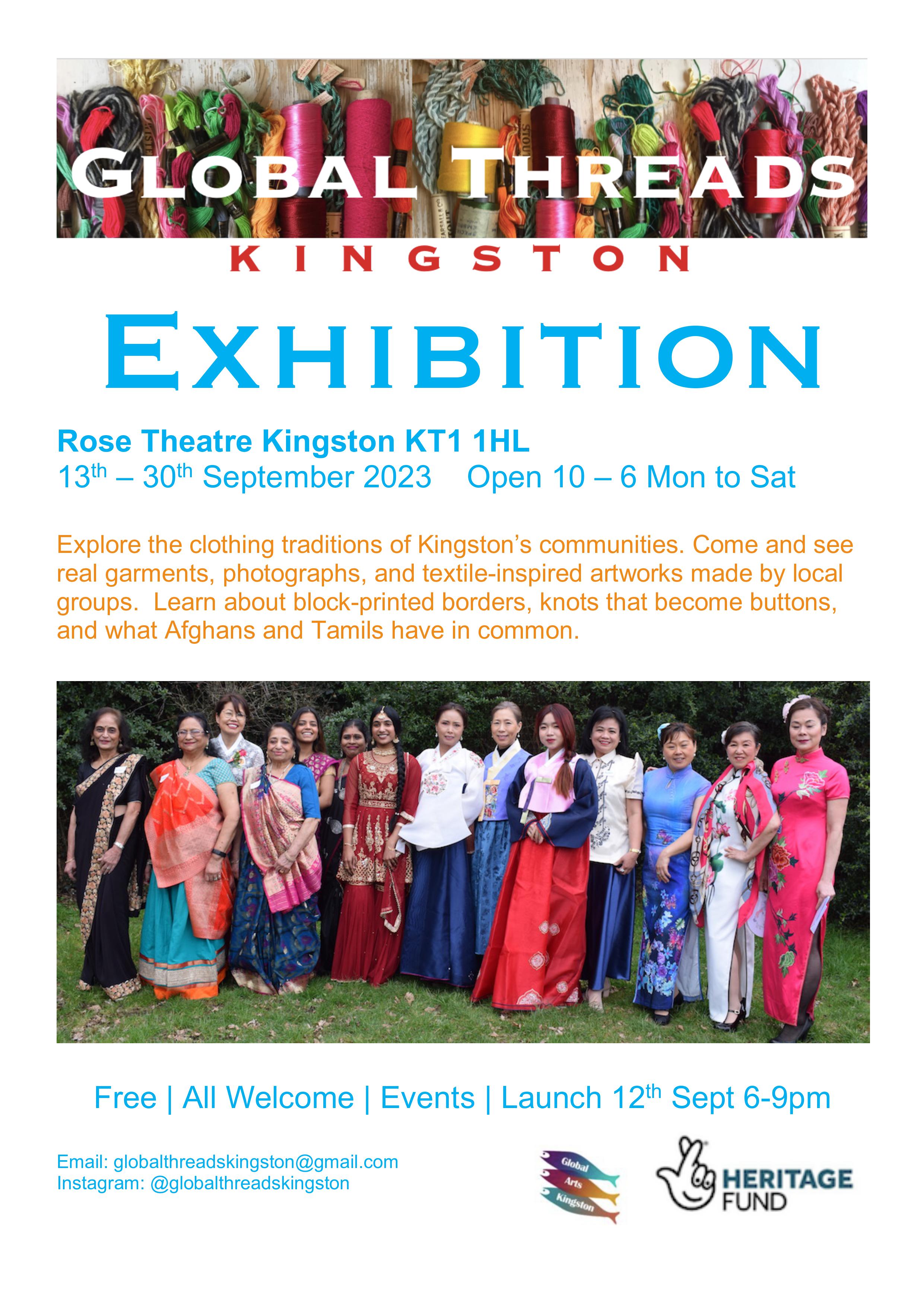 Global threads exhibition flyer