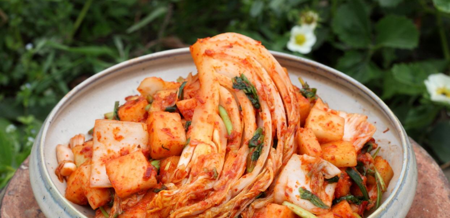 a bowl of kimchi