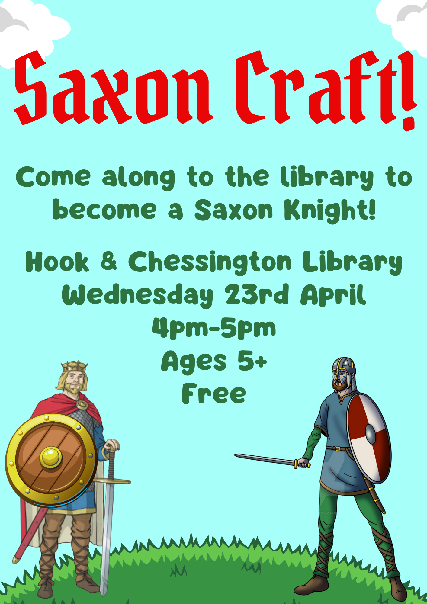 Saxon craft at Hook Library