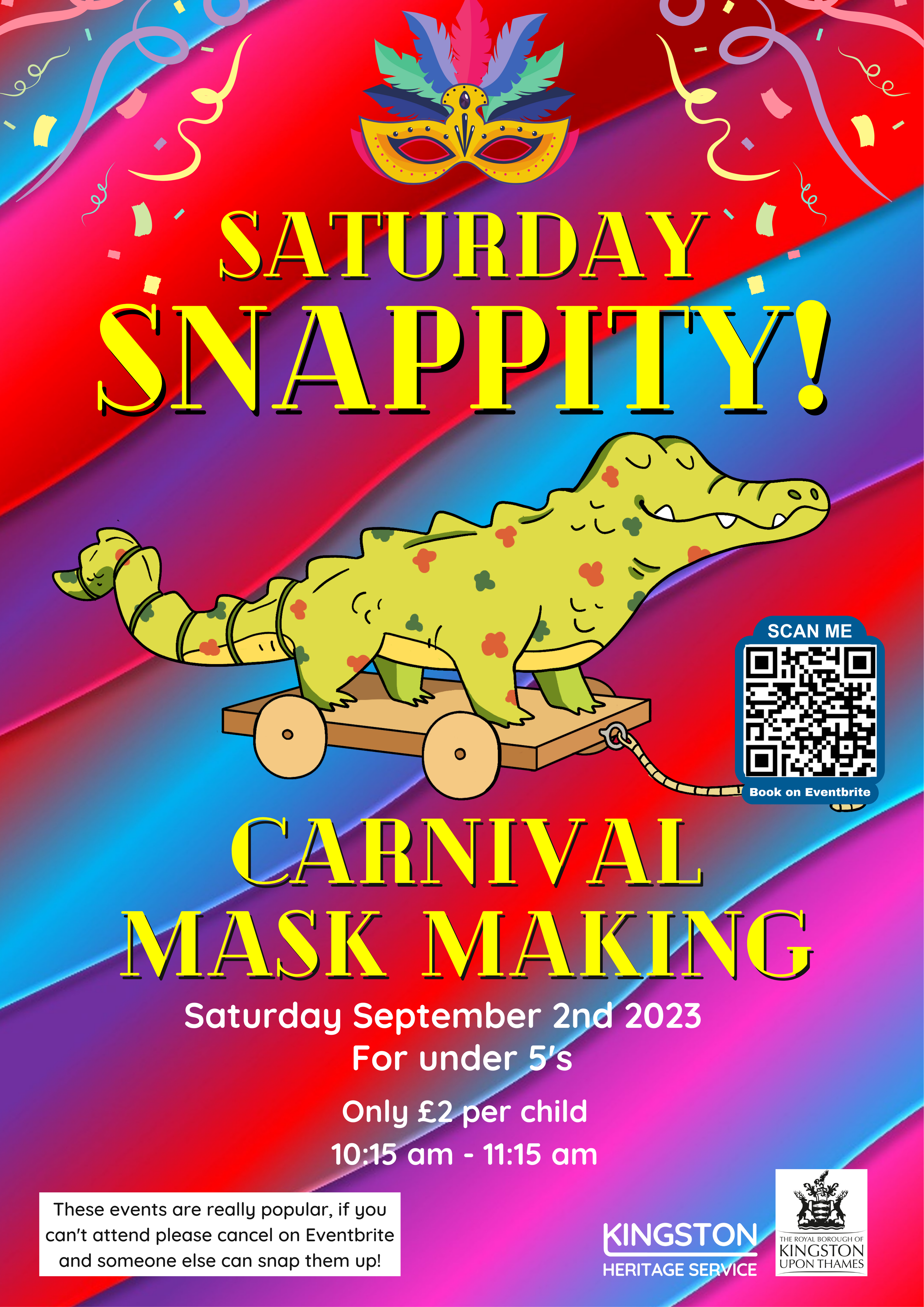 Snappity Carnival mask making