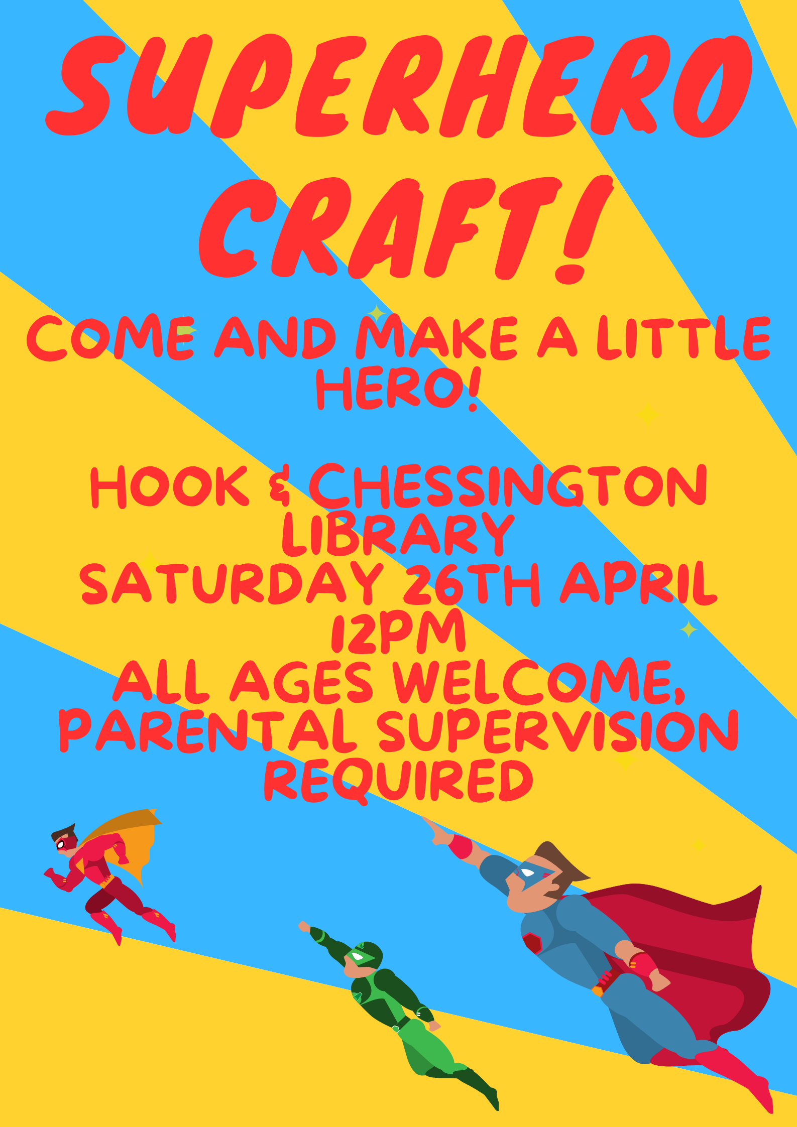 Superhero craft at Hook Library