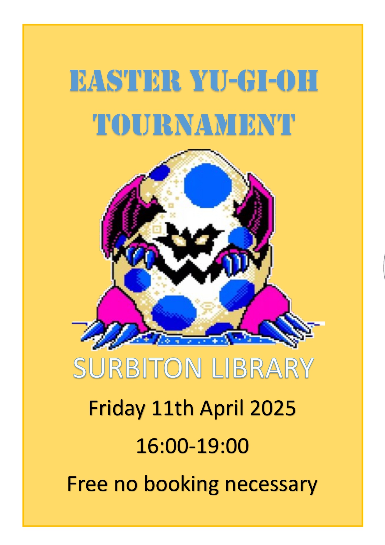 Yugio easter at Surbiton Library