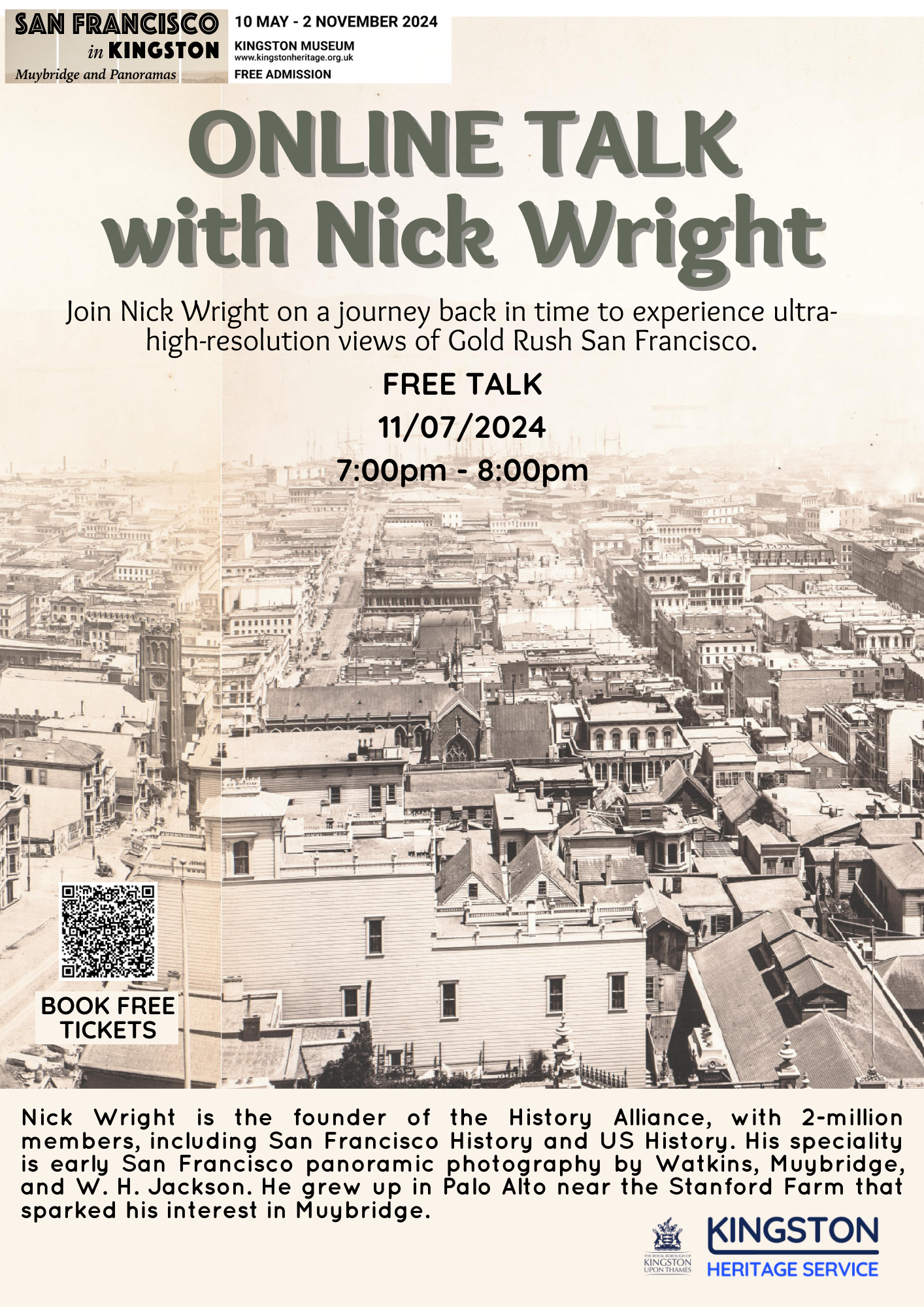 Nick Writes online talk poster