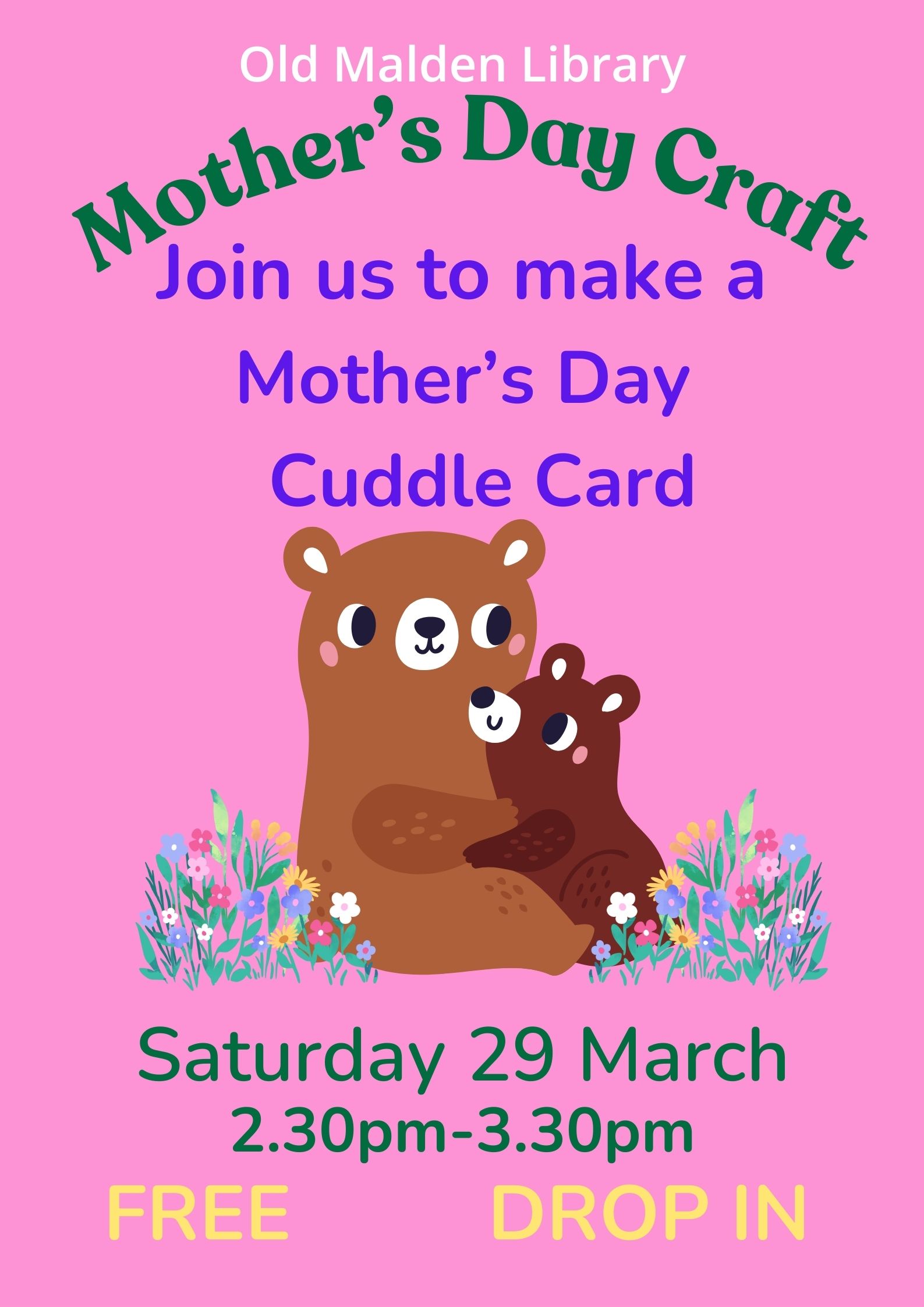 Old malden mothers day cards animal cuddle cards