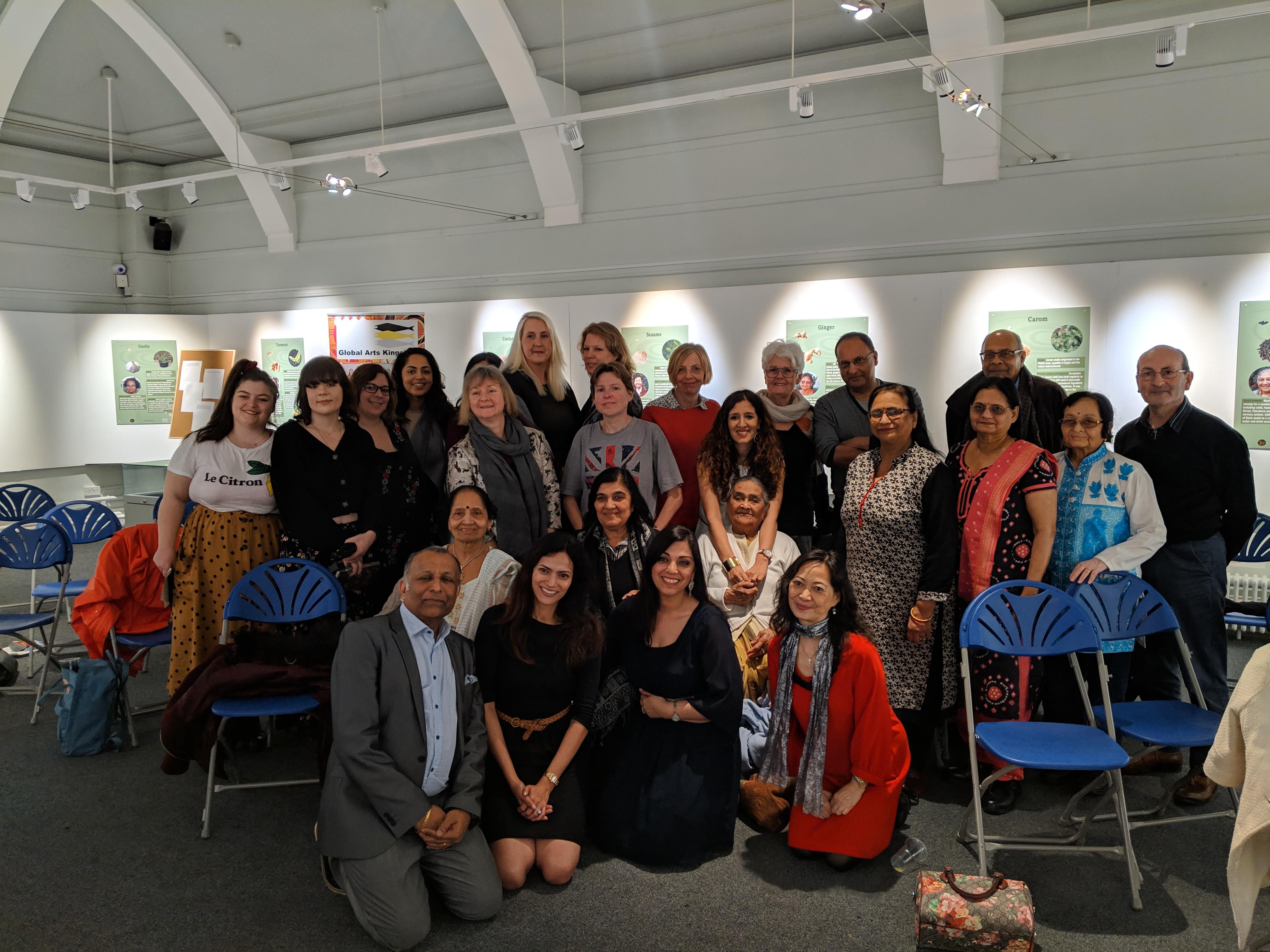 A group of people in Kingston Museum