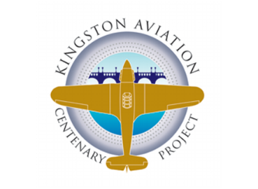 Kingston Aviation Society logo featuring a plane