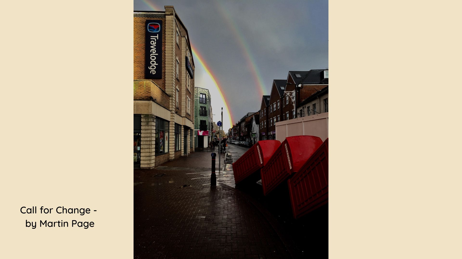 Rainbow over Kingston Travelodge
