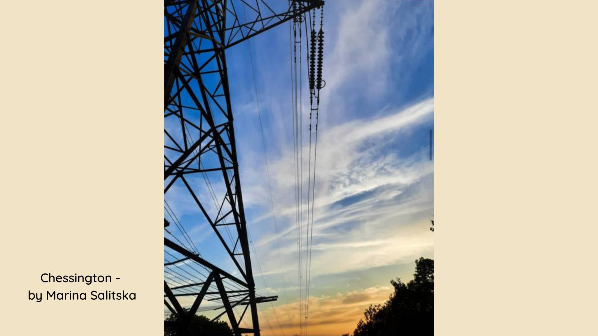 Pylon and sunset