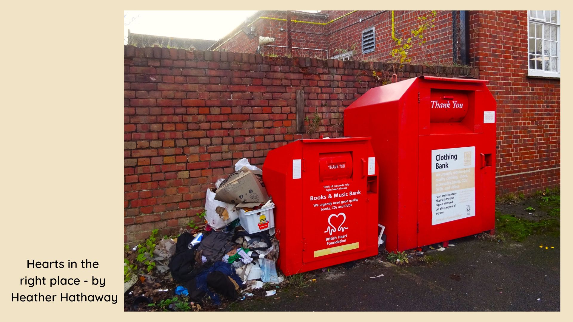 British Heart Foundation charity bins