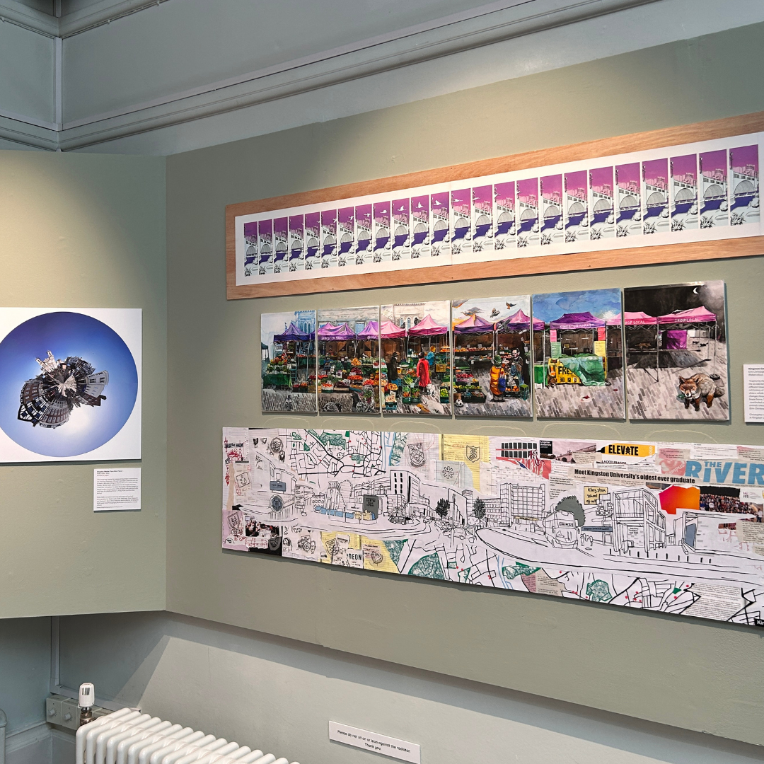 Exhibition display of Kingston scenes