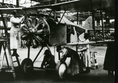 two men working on a plane