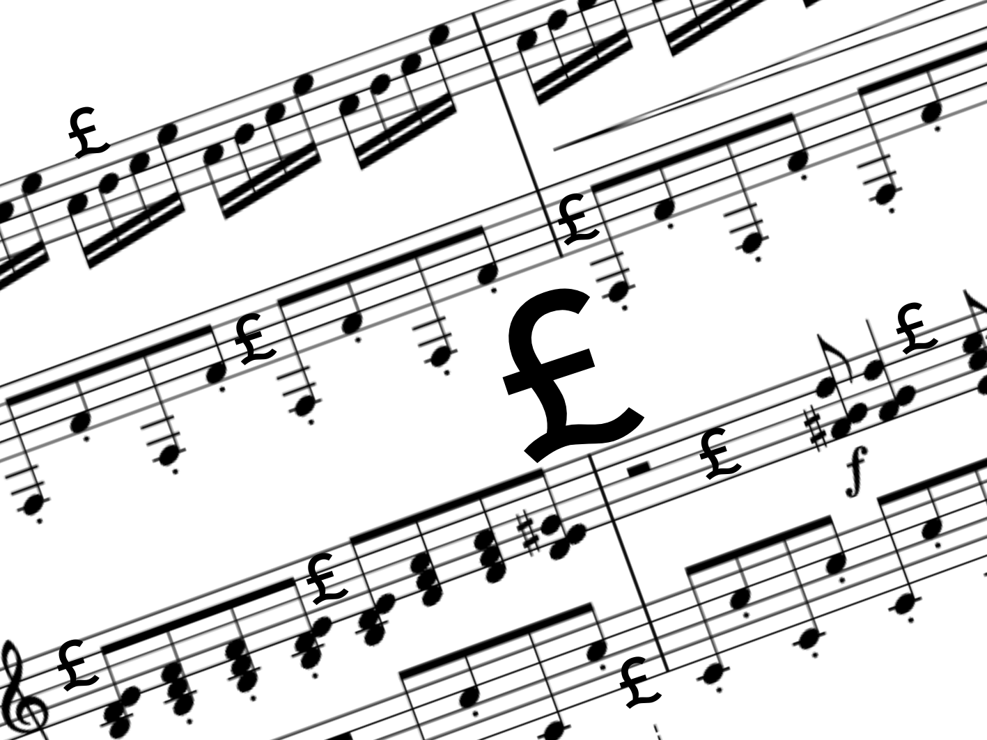 Music with pound signs