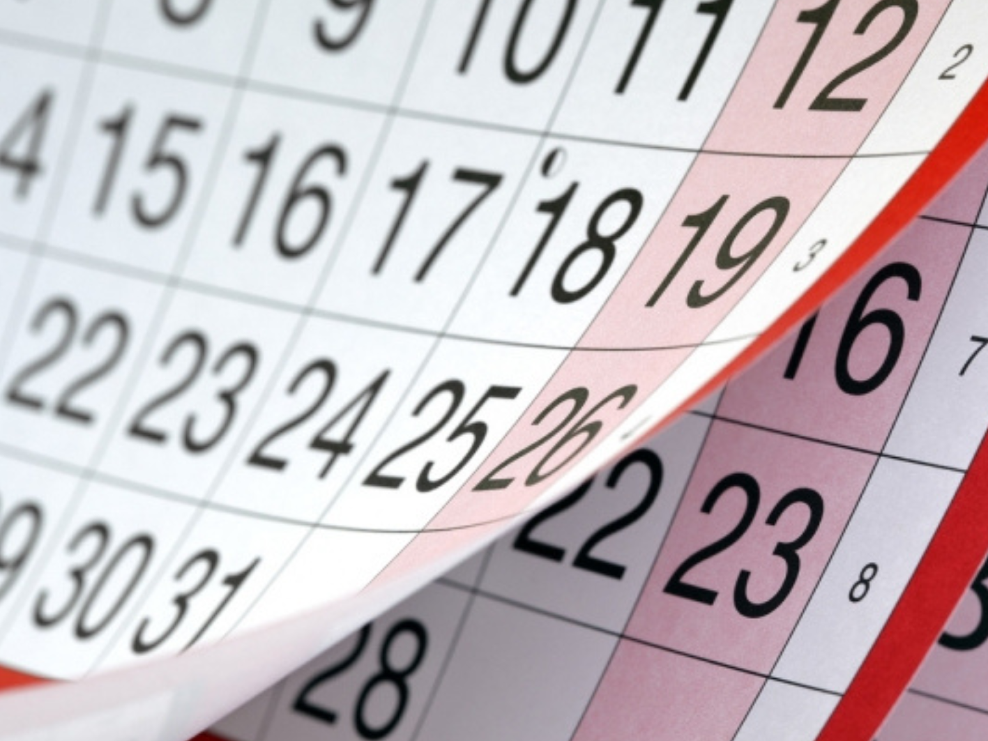 a picture of a calendar