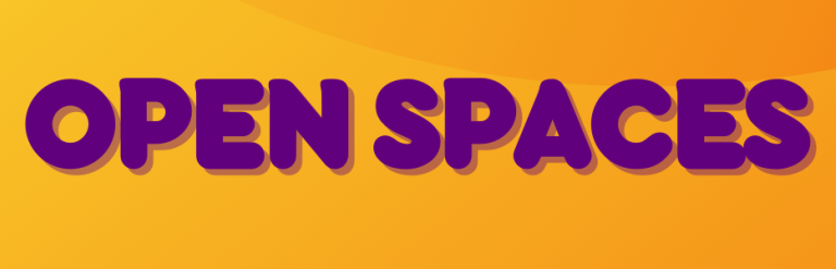 Open Spaces yellow banner