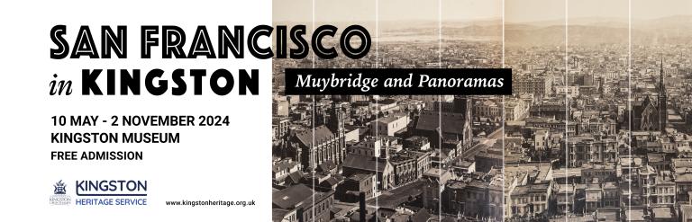 text 'San Francisco in Kingston' with an ariel shot of San Francisco